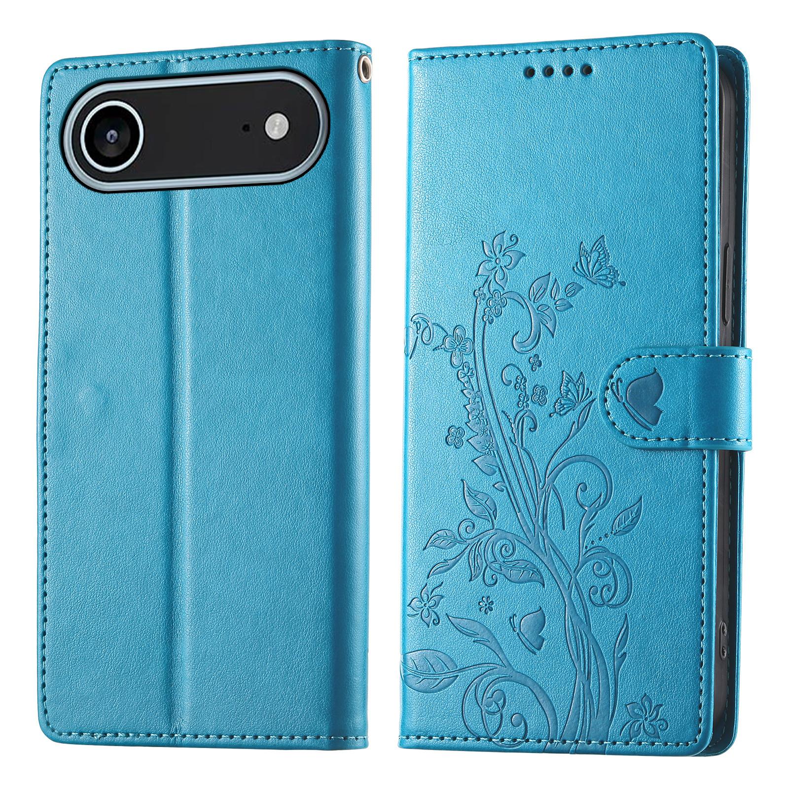 For iPhone 17 Air Wallet Case Butterfly Floral Imprint PU Leather Phone Cover with Wrist Strap Blue
For iPhone 17 Air Wallet Case Butterfly Floral Imprint PU Leather Phone Cover with Wrist Strap Blue