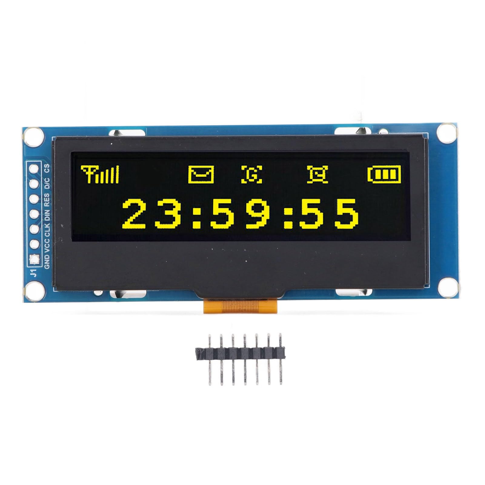 Hilitand OLED Модуль символьного дисплея, 2.23 128x32 Точок, Білий/Синій/Зелений/Жовтий, 12MRC162A (Жовтий) жовтий
Hilitand OLED Модуль символьного дисплея, 2.23 128x32 Точок, Білий/Синій/Зелений/Жовтий, 12MRC162A (Жовтий) жовтий