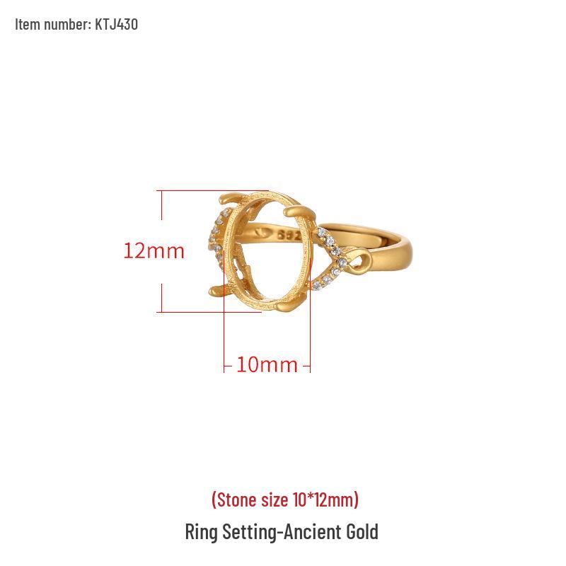 Inlaid Turquoise & Ancient Gold Sterling Silver Ring Setting
Inlaid Turquoise & Ancient Gold Sterling Silver Ring Setting