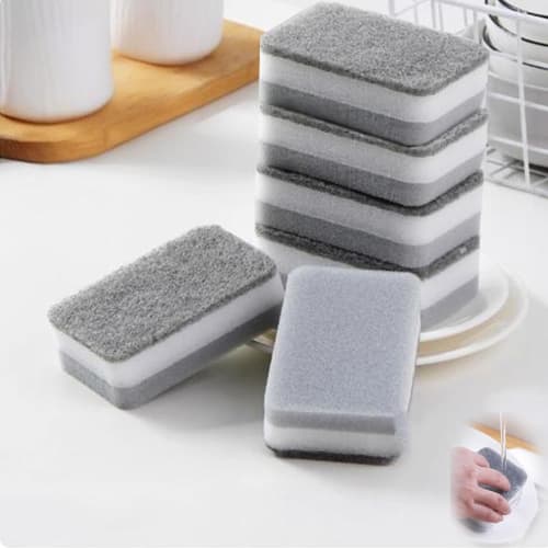 Dishwashing Sponge Kitchen Sponge Set of 6 Solid Colors (Premium Gray Set)
Dishwashing Sponge Kitchen Sponge Set of 6 Solid Colors (Premium Gray Set)