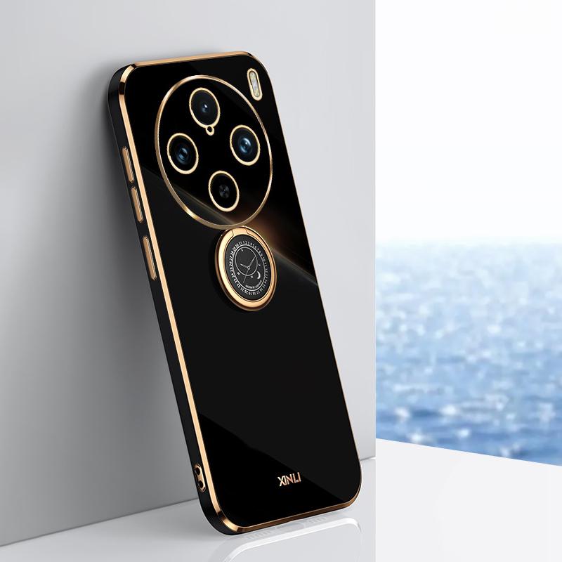 XINLI For vivo X100 Pro 5G Electroplating Phone Case Ring Holder Shockproof Protection Cover Black
XINLI For vivo X100 Pro 5G Electroplating Phone Case Ring Holder Shockproof Protection Cover Black