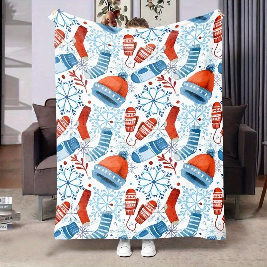 Holiday flannel throw blanket - soft, lightweight and perfect for all seasons, with Santa hat, hot tub and snowflake graphics 130X150cm
Holiday flannel throw blanket - soft, lightweight and perfect for all seasons, with Santa hat, hot tub and snowflake graphics 130X150cm