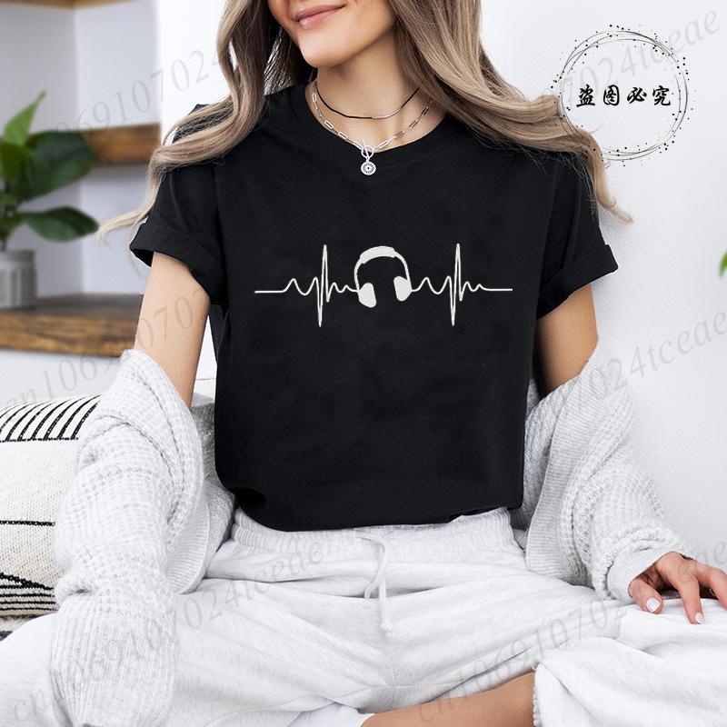 Womens Tshirts Music Note Heartbeat Printed TShirt Music Lover Funny Graphic Tee Shirts for Unisex Women Fashion TShirts Tops 4XL
Womens Tshirts Music Note Heartbeat Printed TShirt Music Lover Funny Graphic Tee Shirts for Unisex Women Fashion TShirts Tops 4XL