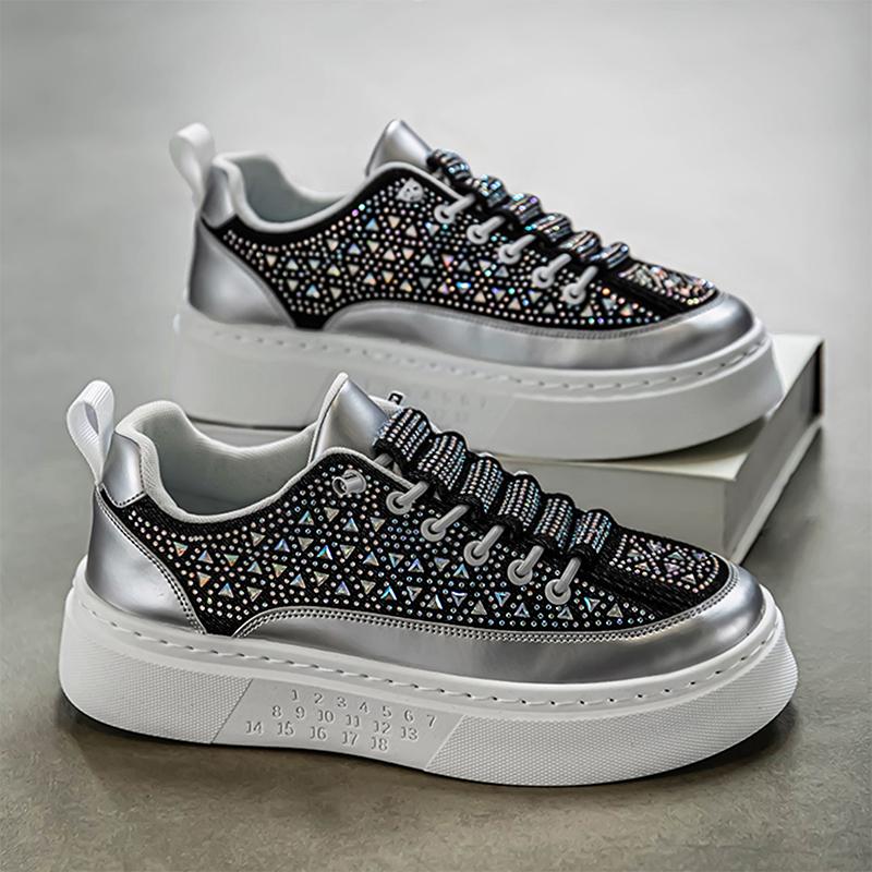 TUINANLE Men Platform Sneakers Autumn Rhinestone Sequin Lace-up Casual Sport Running Shoes Femme Breatheable Shoes 39 чёрный
TUINANLE Men Platform Sneakers Autumn Rhinestone Sequin Lace-up Casual Sport Running Shoes Femme Breatheable Shoes 39 чёрный