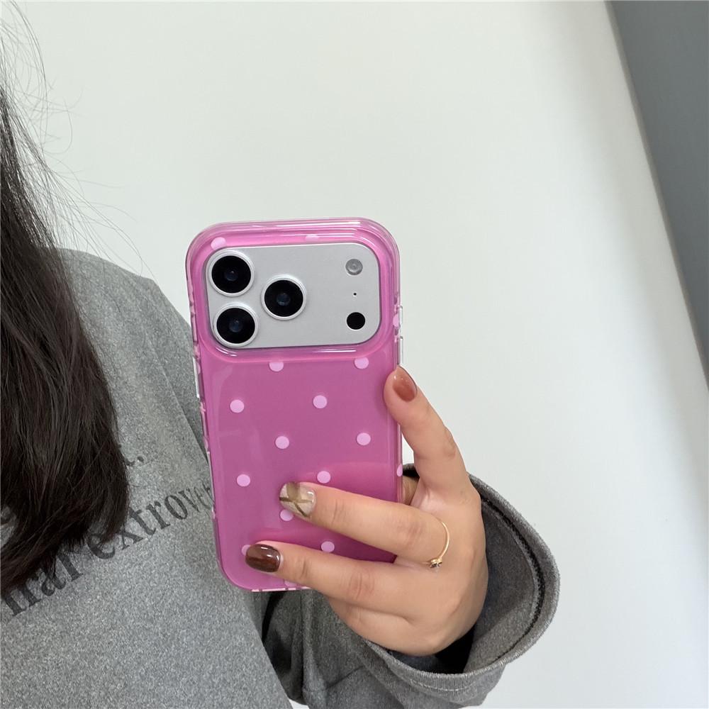 Rose Red Polka Dot Drop-proof iPhone 17 Pro Case - Spicy Girl Korean Style 16
Rose Red Polka Dot Drop-proof iPhone 17 Pro Case - Spicy Girl Korean Style 16