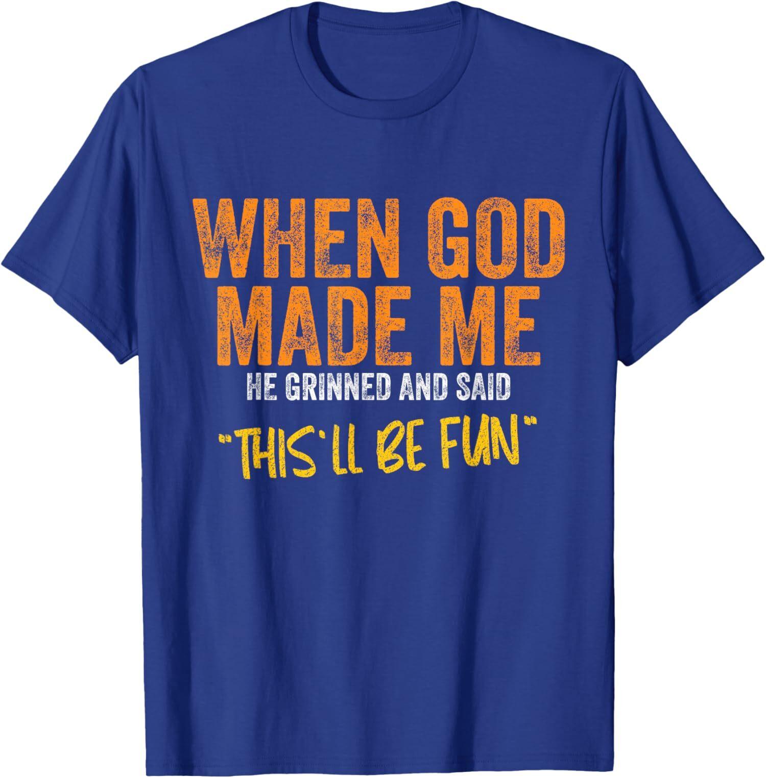 When God Made Me Funny This Will Be Fun Unisex T-Shirt 5XL різнокольоровий
When God Made Me Funny This Will Be Fun Unisex T-Shirt 5XL різнокольоровий