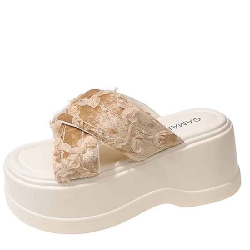 fashion 8CM Heels Chunky Slippers For Women Open Toe High Platform Leather Sandals Woman New Summer Thick Bottom Beach Bling Flip Flops 39 чорний
fashion 8CM Heels Chunky Slippers For Women Open Toe High Platform Leather Sandals Woman New Summer Thick Bottom Beach Bling Flip Flops 39 чорний