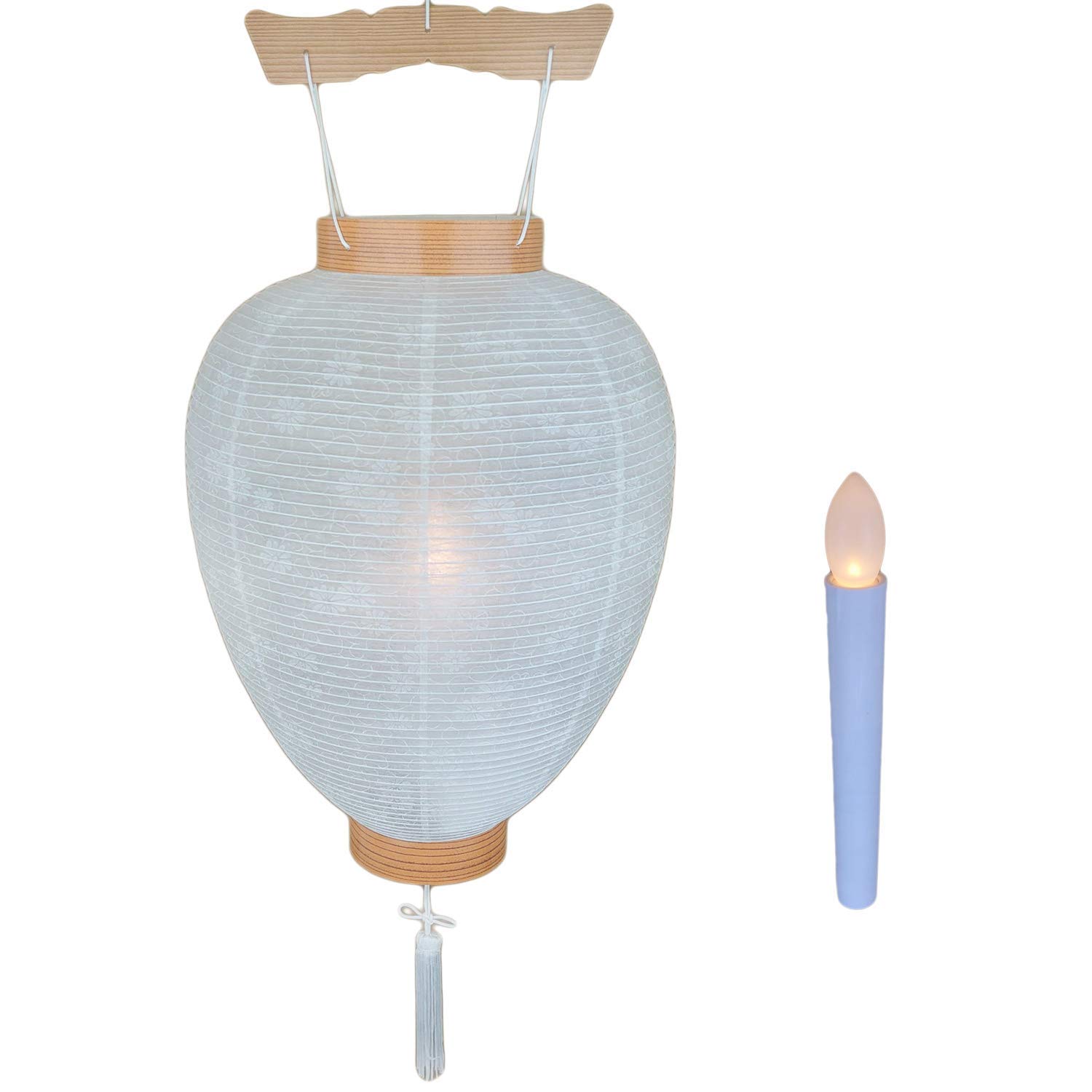 Urushi Product Gifu Lantern, Bon Festival Lantern, Gosho Lantern, with LED Candle, Cordless, 48cm Tall x 28cm Diameter, White, Washi Paper, Hanging
Urushi Product Gifu Lantern, Bon Festival Lantern, Gosho Lantern, with LED Candle, Cordless, 48cm Tall x 28cm Diameter, White, Washi Paper, Hanging