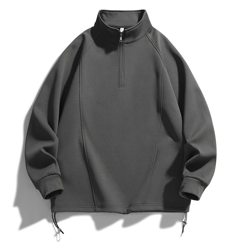 Пуловер на молнии с длинным рукавом, однотонный, с высоким воротником, на кулиске, спортивный, повседневный, свободный топ для мужчин L серый
Пуловер на молнии с длинным рукавом, однотонный, с высоким воротником, на кулиске, спортивный, повседневный, свободный топ для мужчин L серый