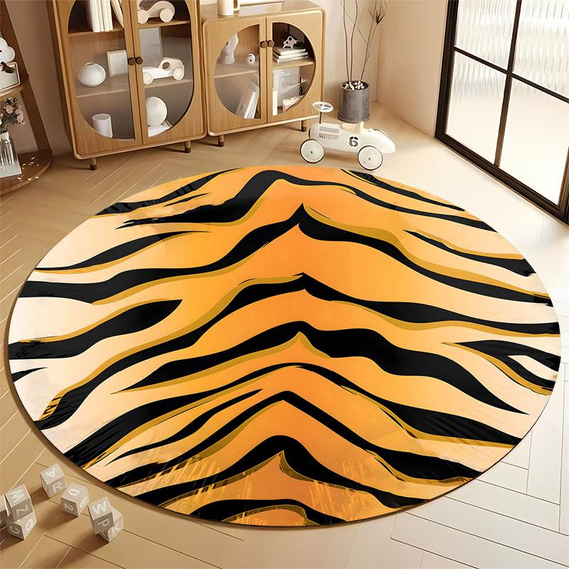 Tiger Stripe Round Rug for Bold Living Spaces round carpet for home sofa bedroom, gift Diameter 60cm
Tiger Stripe Round Rug for Bold Living Spaces round carpet for home sofa bedroom, gift Diameter 60cm