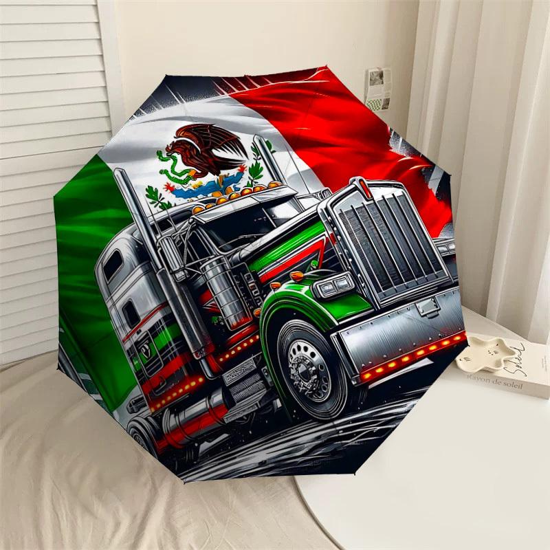 1PC Mexican Flag Truck Umbrella-8-Rib Reinforced, Automatic Open, Lightweight & Durable, Cute Fashion Accessory for Outdoor-T313
1PC Mexican Flag Truck Umbrella-8-Rib Reinforced, Automatic Open, Lightweight & Durable, Cute Fashion Accessory for Outdoor-T313