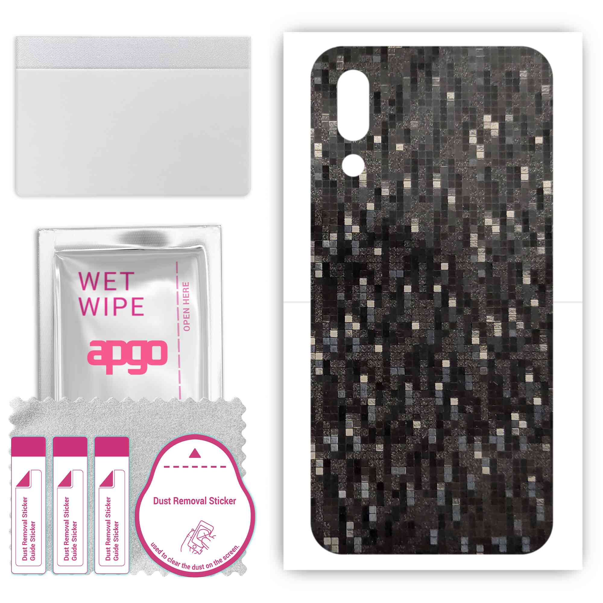 Apgo Protective Skin Sticker для задньої панелі, сумісної з Meizu 16s, Wrap Film, Foil, Vinyl - Pattern Carbon Black Pixel
Apgo Protective Skin Sticker для задньої панелі, сумісної з Meizu 16s, Wrap Film, Foil, Vinyl - Pattern Carbon Black Pixel