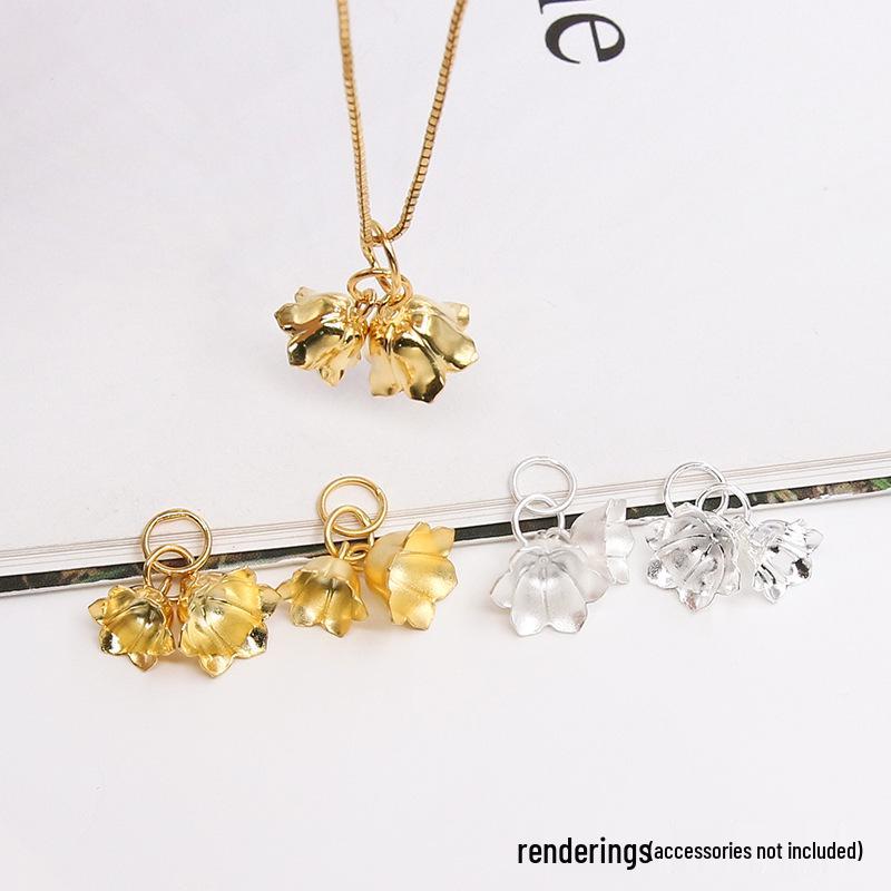 Подвеска-шарм в стиле Чжоу из стерлингового серебра 925 пробы «Два ландыша» для DIY ожерелья/браслета. 
Подвеска-шарм в стиле Чжоу из стерлингового серебра 925 пробы «Два ландыша» для DIY ожерелья/браслета.