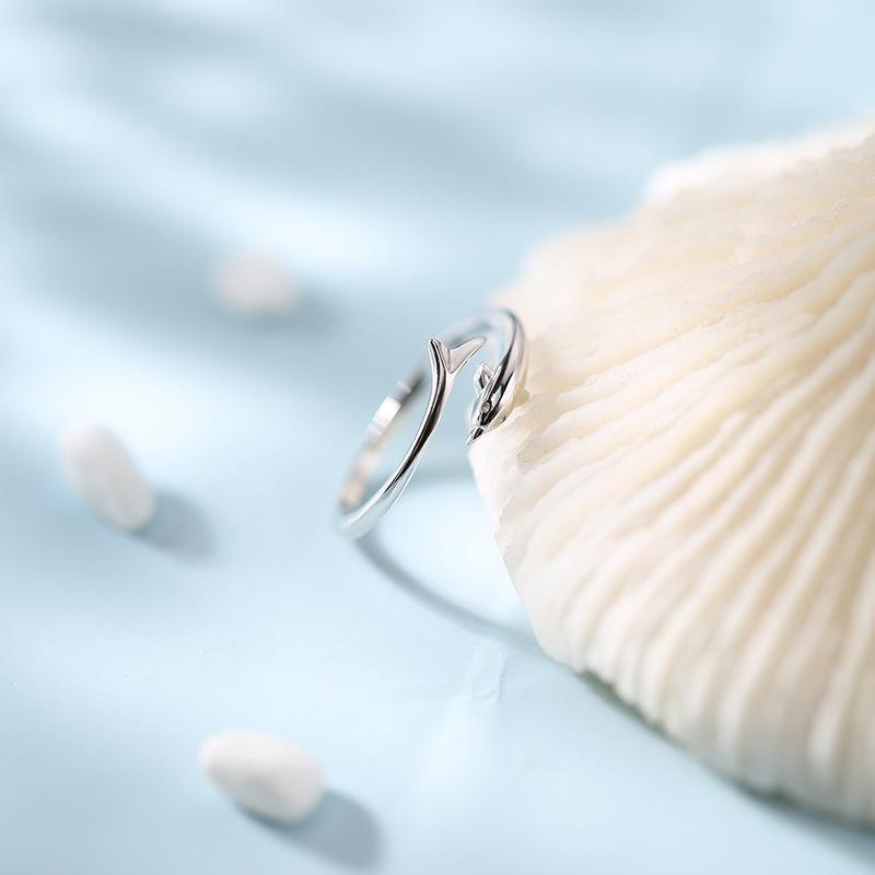 CIAXY Silver Color Sweet Cute Mini Dolphin Whale Fresh Resizable Opening Rings Fine Jewelry for Women Party Bijoux resizable
CIAXY Silver Color Sweet Cute Mini Dolphin Whale Fresh Resizable Opening Rings Fine Jewelry for Women Party Bijoux resizable
