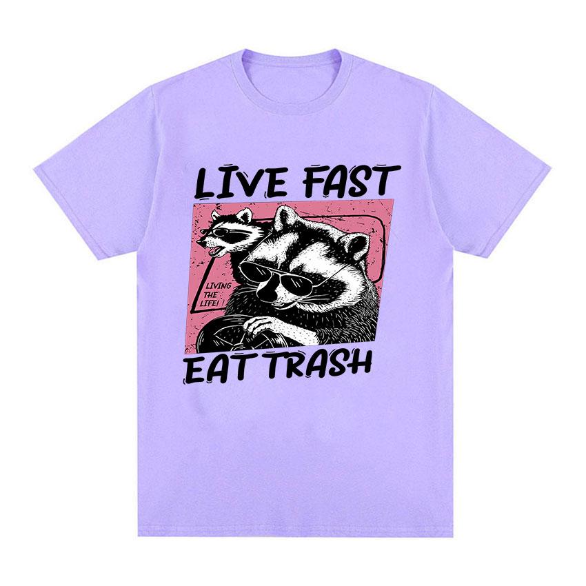 Футболка с рисунком «Забавный енот Live Fast Eat Trash», унисекс, винтажная модная одежда, футболка, мужские уютные футболки большого размера из 100% хлопка
Футболка с рисунком «Забавный енот Live Fast Eat Trash», унисекс, винтажная модная одежда, футболка, мужские уютные футболки большого размера из 100% хлопка