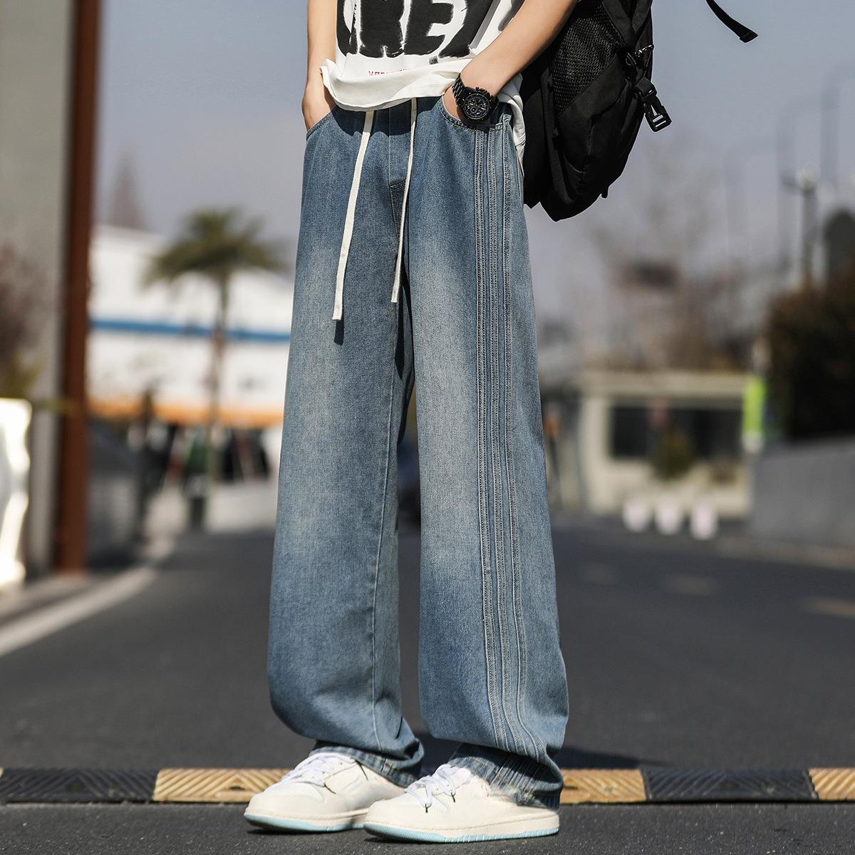 Новый Дизайн Тренд Свободные Полосатые Прямые Джинсы с 2 полосами 3XL
Новый Дизайн Тренд Свободные Полосатые Прямые Джинсы с 2 полосами 3XL