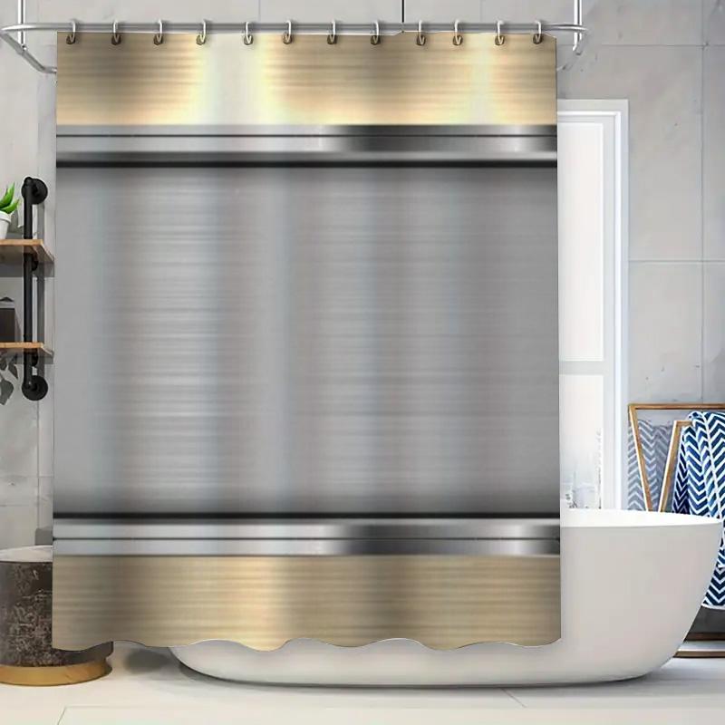 Upgrade Your Bathroom Decor With This Beautiful Stainless Steel Shower Curtain Set Perfect For A Modern, Industrial Look Include W60H190(CM)-1 Pcs
Upgrade Your Bathroom Decor With This Beautiful Stainless Steel Shower Curtain Set Perfect For A Modern, Industrial Look Include W60H190(CM)-1 Pcs
