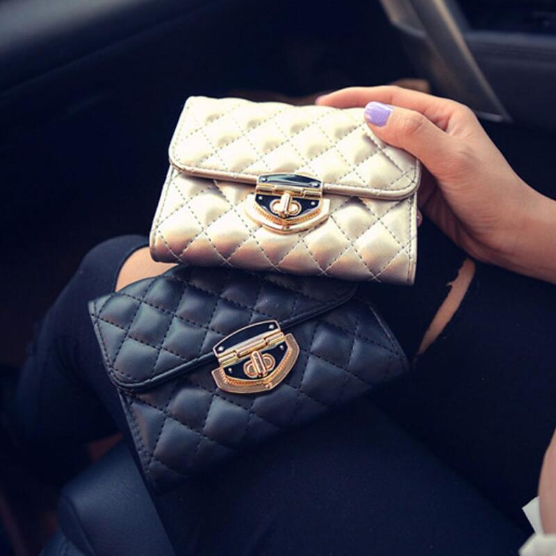 Women s Quilted Gold Buckle Lightweight Luxury Half Wallet gold
Women s Quilted Gold Buckle Lightweight Luxury Half Wallet gold