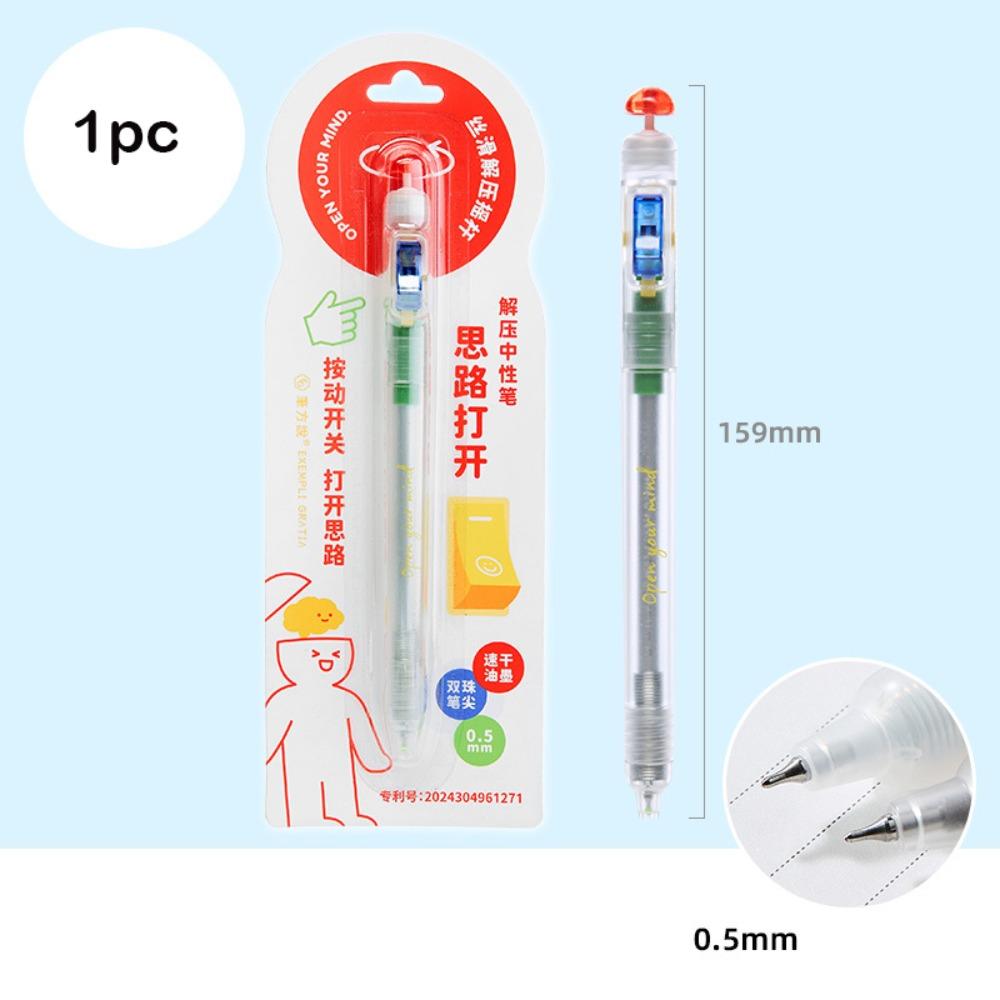 Creative 0.5mm Relax Switch Pen Smooth Writing Anti-Anxiety Fidget Clicker Gel Pen Study Tool for School Students
Creative 0.5mm Relax Switch Pen Smooth Writing Anti-Anxiety Fidget Clicker Gel Pen Study Tool for School Students