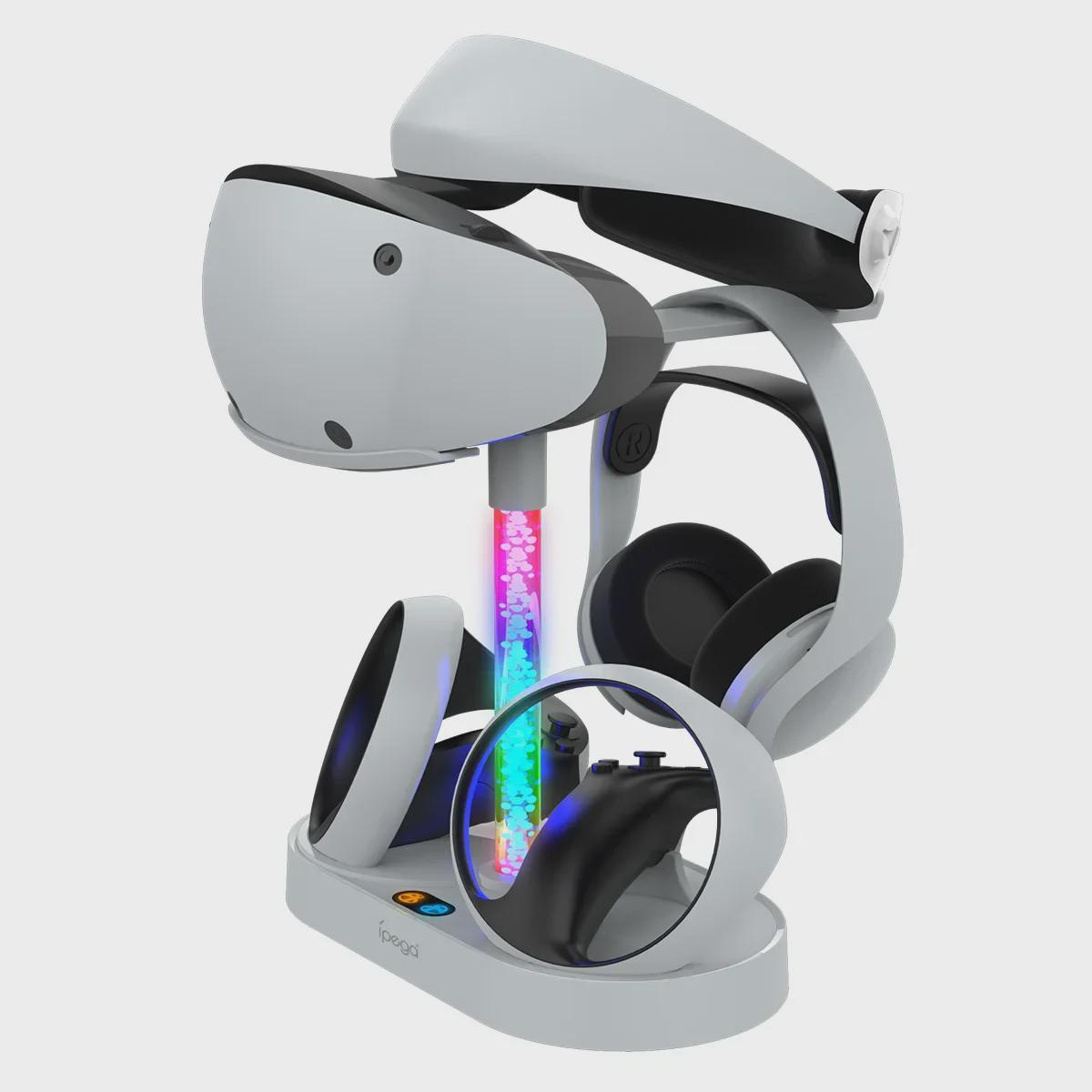 Зарядная база и подставка для хранения PS5 VR2 с RGB-подсветкой для маски для глаз VR2 и гарнитуры 30.8*7*14.6 CM
Зарядная база и подставка для хранения PS5 VR2 с RGB-подсветкой для маски для глаз VR2 и гарнитуры 30.8*7*14.6 CM