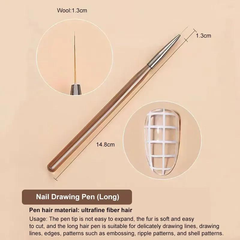 DIY Brush Nail Acrylic Drawing Brush, 9PCS UV Gel Nail Brush Eyeliner for Nail Design Nail Tip Display Painting Tools
DIY Brush Nail Acrylic Drawing Brush, 9PCS UV Gel Nail Brush Eyeliner for Nail Design Nail Tip Display Painting Tools