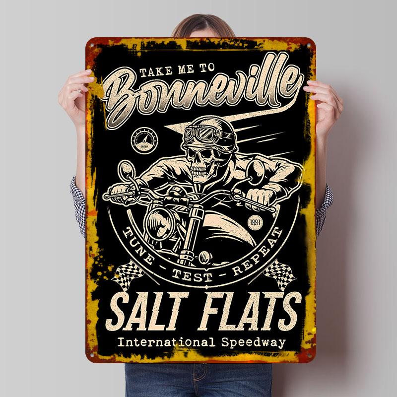 Bonneville Speedway Skull Rider Printed Poster Customized Wall Art Retro Vintage Metal Tin Signs for Coffee Bar Accessories Home 20x30cm(7.8x11.8inch)
Bonneville Speedway Skull Rider Printed Poster Customized Wall Art Retro Vintage Metal Tin Signs for Coffee Bar Accessories Home 20x30cm(7.8x11.8inch)