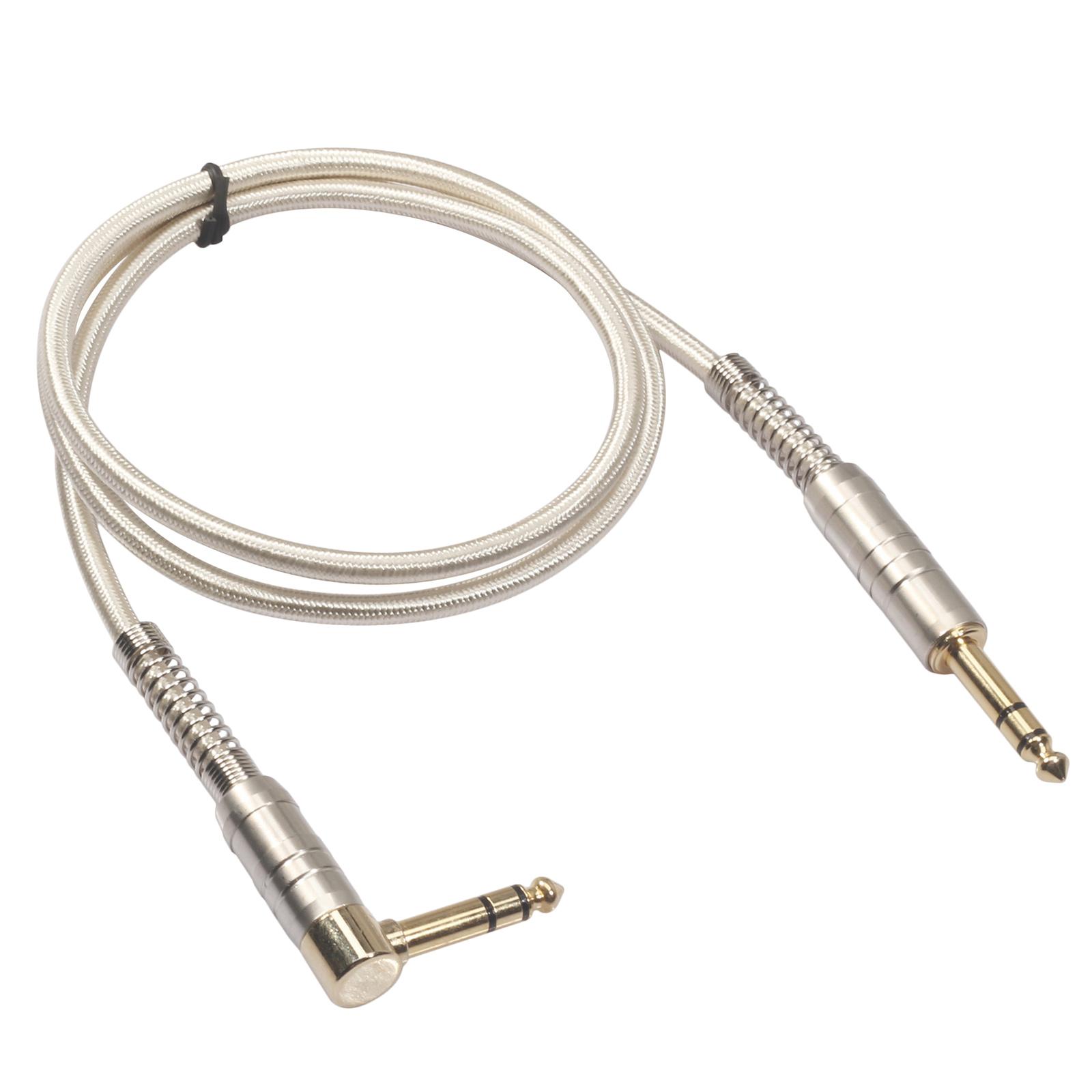 Guitar Instrument Cable Noiseless Gold Plated 6.35mm Guitar Cable Guitar Keyboards Cord 1/4 Straight to Right Angle
Guitar Instrument Cable Noiseless Gold Plated 6.35mm Guitar Cable Guitar Keyboards Cord 1/4 Straight to Right Angle