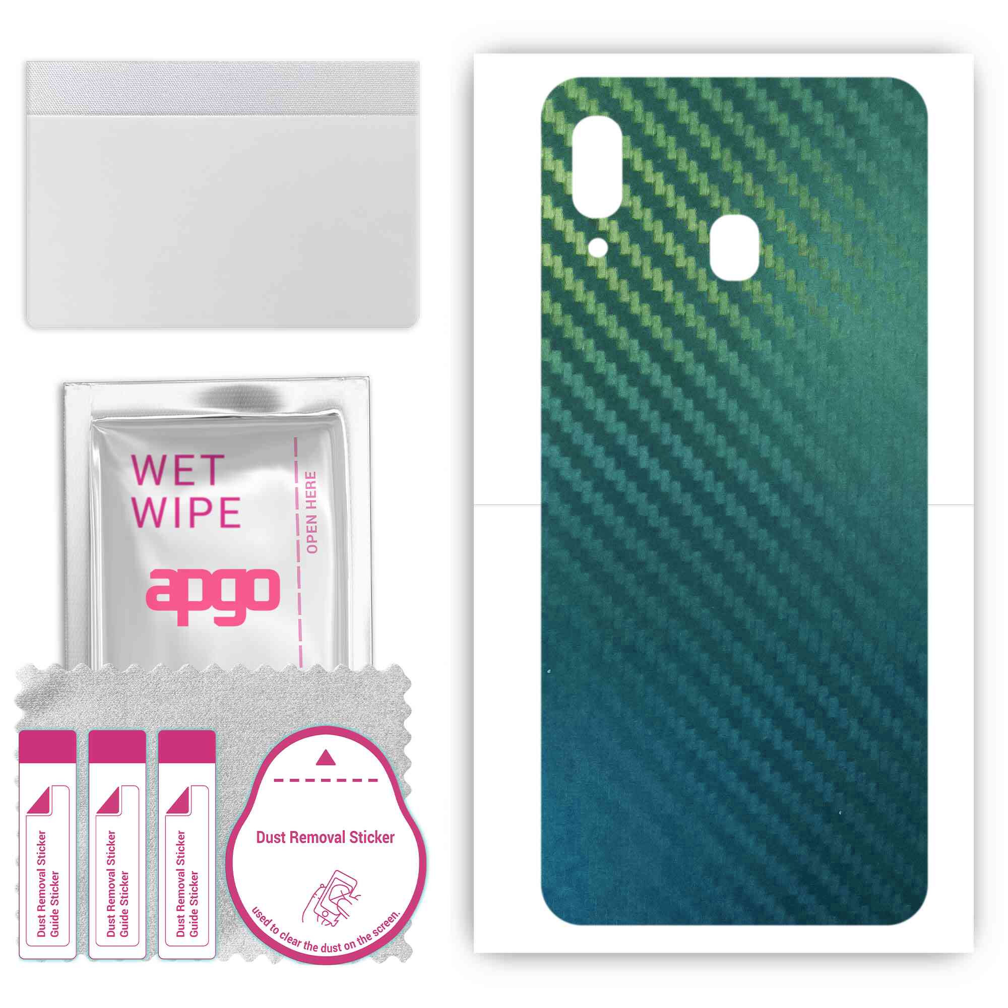 Apgo Protective Skin Sticker for the back compatible with Samsung Galaxy A30, Wrap Film, Foil, Vinyl - Pattern Carbon Chameleon CAKA1
Apgo Protective Skin Sticker for the back compatible with Samsung Galaxy A30, Wrap Film, Foil, Vinyl - Pattern Carbon Chameleon CAKA1