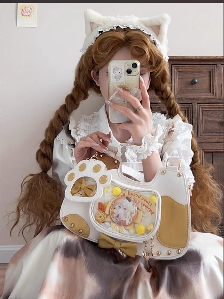 JIAERDI Japanese Cat Anime Ita Bag Women Sweet Cute Shoulder Bag Ladies Leather Large Capacity Translucent Crossbody Purse 2025 29x19x7cm жовтий
JIAERDI Japanese Cat Anime Ita Bag Women Sweet Cute Shoulder Bag Ladies Leather Large Capacity Translucent Crossbody Purse 2025 29x19x7cm жовтий