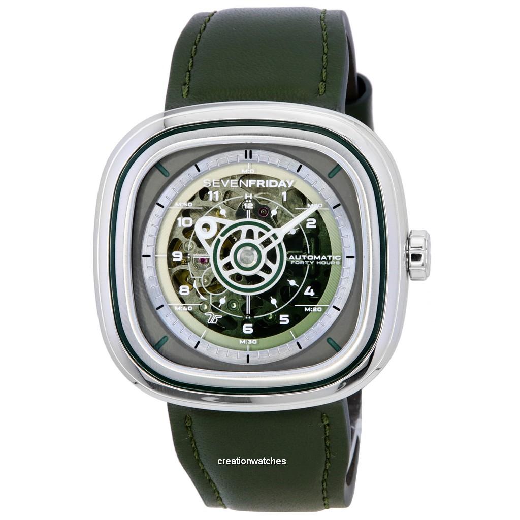 Автоматические мужские часы Sevenfriday T-Series Green-T со скелетонизированным циферблатом T106 SF-T1-06 зелёный
Автоматические мужские часы Sevenfriday T-Series Green-T со скелетонизированным циферблатом T106 SF-T1-06 зелёный