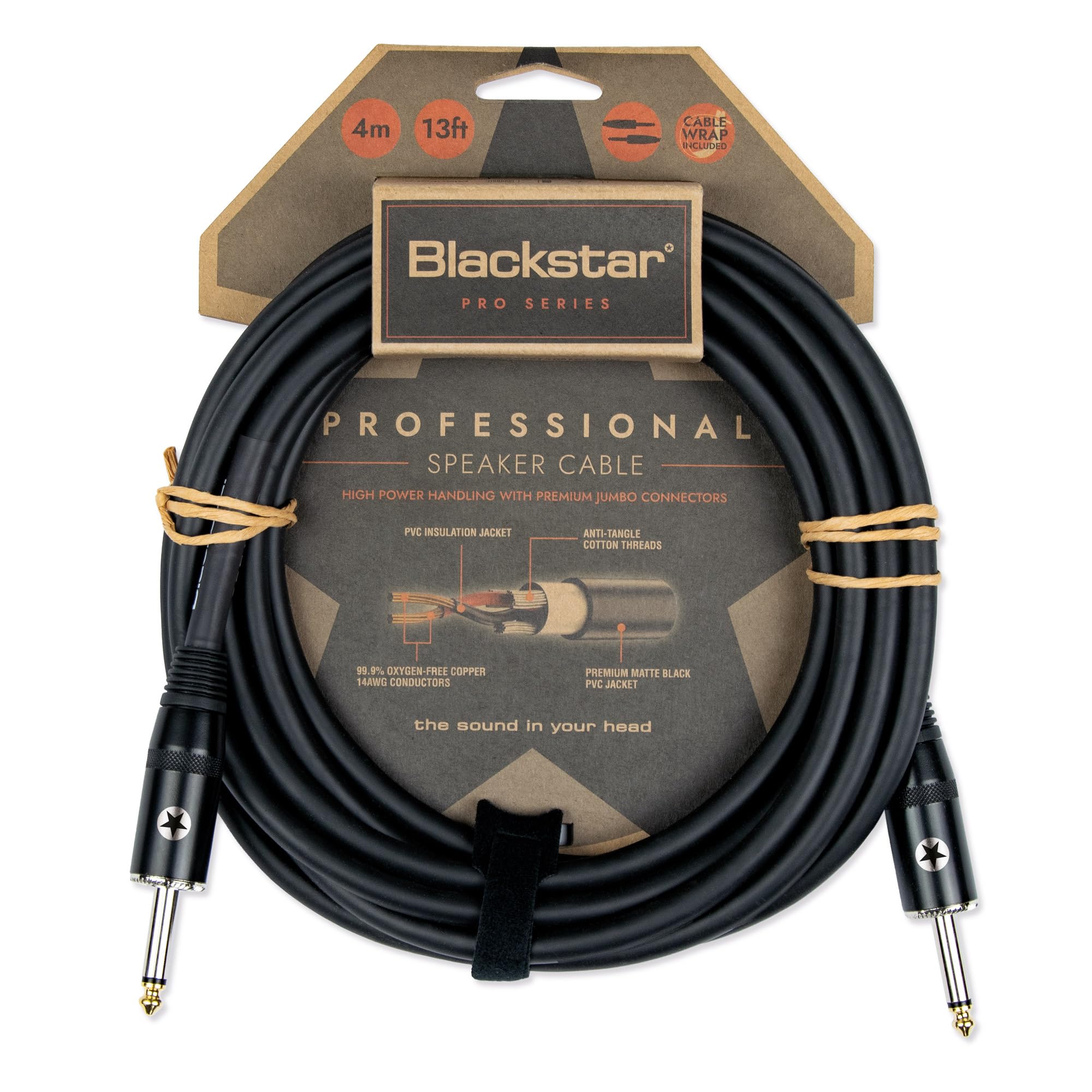 Blackstar Blackstar Speaker Cable Professional Speaker Cables for floorboard amplifiers 4m S-S type/Ideal
Blackstar Blackstar Speaker Cable Professional Speaker Cables for floorboard amplifiers 4m S-S type/Ideal