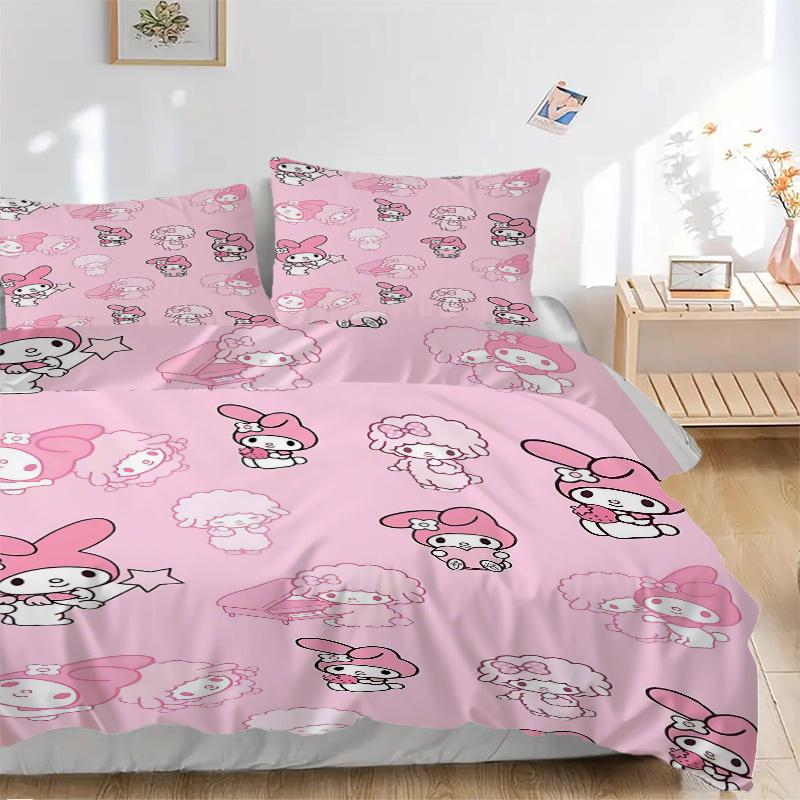 3pcs My Melody and Little Twin Stars Pattern Bedding Three-Piece Set (No Fillings), This Printed Bedding Set Is Soft and Comfortable H072 135x200cm
3pcs My Melody and Little Twin Stars Pattern Bedding Three-Piece Set (No Fillings), This Printed Bedding Set Is Soft and Comfortable H072 135x200cm