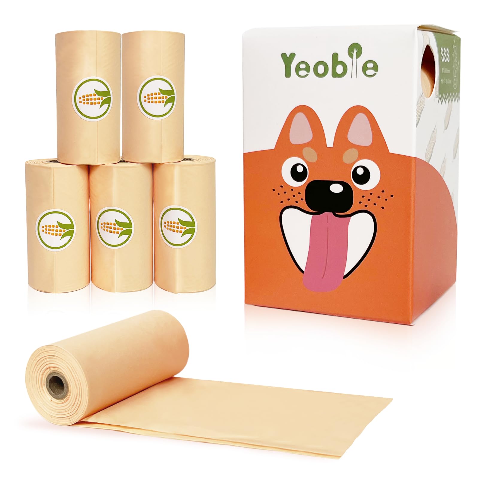 Пакеты для собачьих и кошачьих отходов YEOBLE, сертифицированные ЕС как биоразлагаемые, Все 23 x 33 см, 60 пакетов, Растительного происхождения, Без отдушек, Экологичные, Размеры, Без пластика,
Пакеты для собачьих и кошачьих отходов YEOBLE, сертифицированные ЕС как биоразлагаемые, Все 23 x 33 см, 60 пакетов, Растительного происхождения, Без отдушек, Экологичные, Размеры, Без пластика,