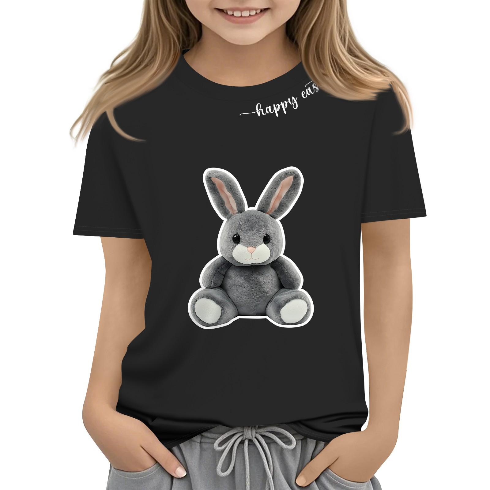 Детская модная повседневная футболка с коротким рукавом и принтом пасхального кролика, с круглым вырезом и коротким рукавом 110 чёрный
Детская модная повседневная футболка с коротким рукавом и принтом пасхального кролика, с круглым вырезом и коротким рукавом 110 чёрный