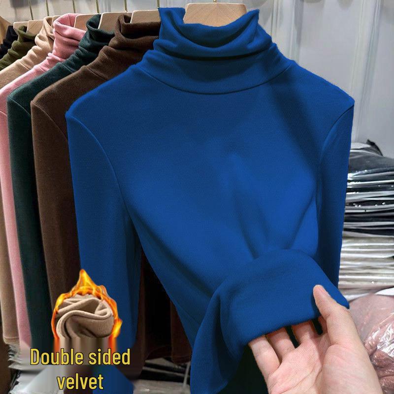 Жіночий приталений топ з високою горловиною, на флісовій підкладці з вельвету, з довгим рукавом, для осені/зими 2XL 135-150 jin
Жіночий приталений топ з високою горловиною, на флісовій підкладці з вельвету, з довгим рукавом, для осені/зими 2XL 135-150 jin