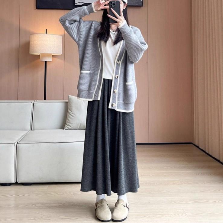 Women s High-Waisted A-Line Velvet Skirt – Autumn/Winter Mid-Length, Soft, Warm, Slimming, Flesh-Covering S
Women s High-Waisted A-Line Velvet Skirt – Autumn/Winter Mid-Length, Soft, Warm, Slimming, Flesh-Covering S