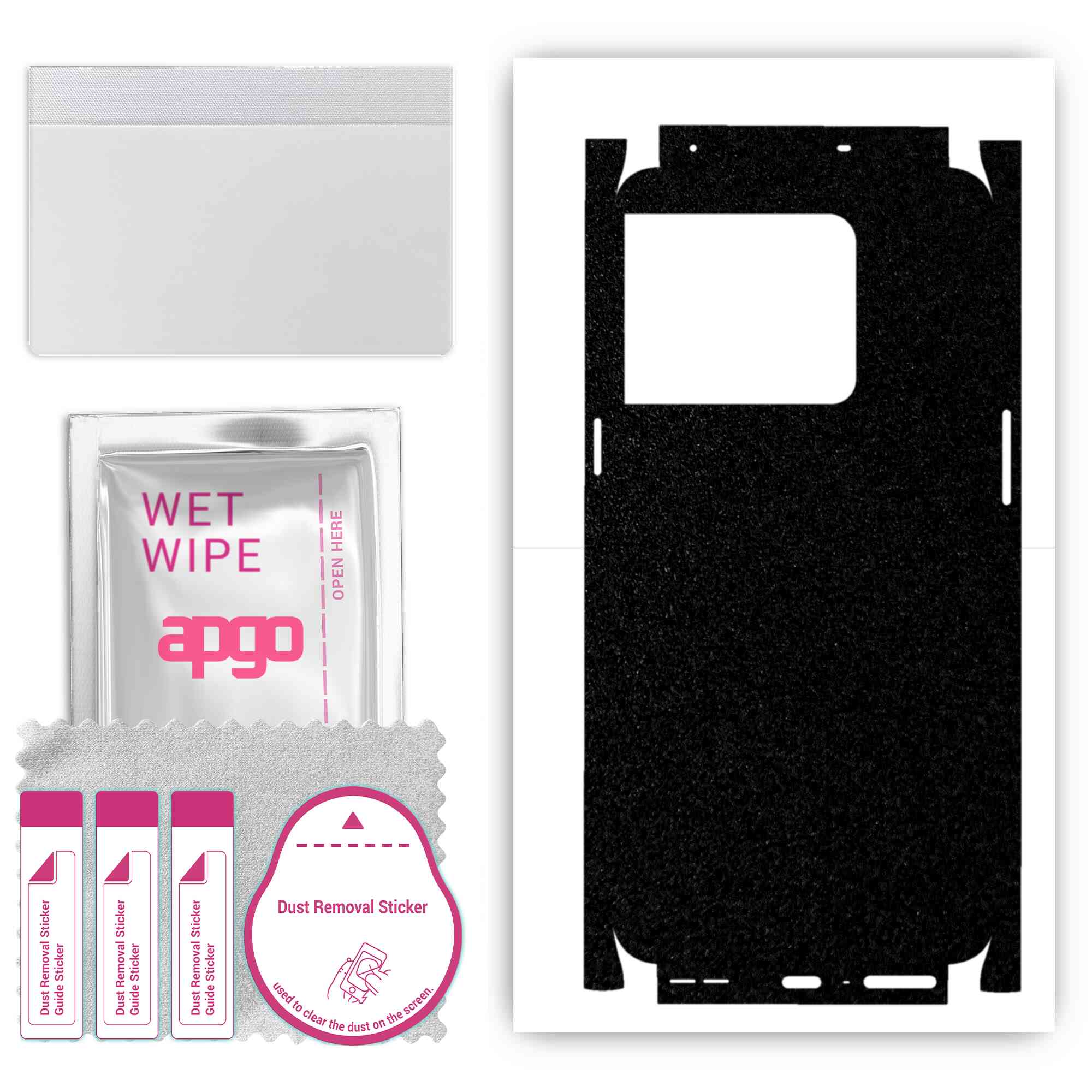Apgo Protective Skin Sticker for the back+sides compatible with OnePlus 10T, Full Wrap Film, Foil, Vinyl - Pattern Matte Black
Apgo Protective Skin Sticker for the back+sides compatible with OnePlus 10T, Full Wrap Film, Foil, Vinyl - Pattern Matte Black