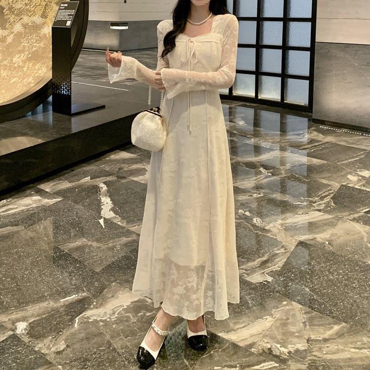 «Длинное платье Wu Man Bai Cha Zen»: Китайский ретро-стиль для женщин, облегающая кружевная юбка, весна/осень S
«Длинное платье Wu Man Bai Cha Zen»: Китайский ретро-стиль для женщин, облегающая кружевная юбка, весна/осень S