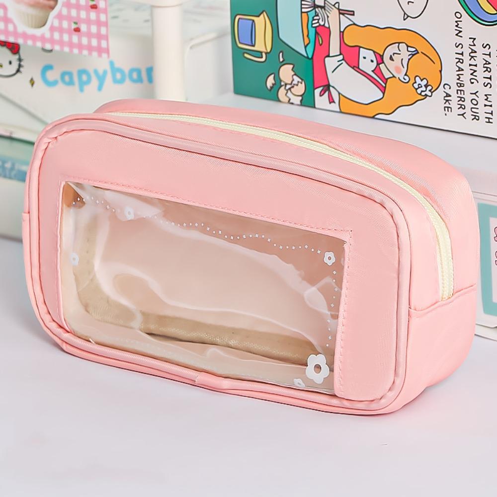 Multifunctional Fesh Floral Pen Bag Zipper Design Large Capacity Stationery Bag Transparent Stationery Organizer Students рожевий
Multifunctional Fesh Floral Pen Bag Zipper Design Large Capacity Stationery Bag Transparent Stationery Organizer Students рожевий