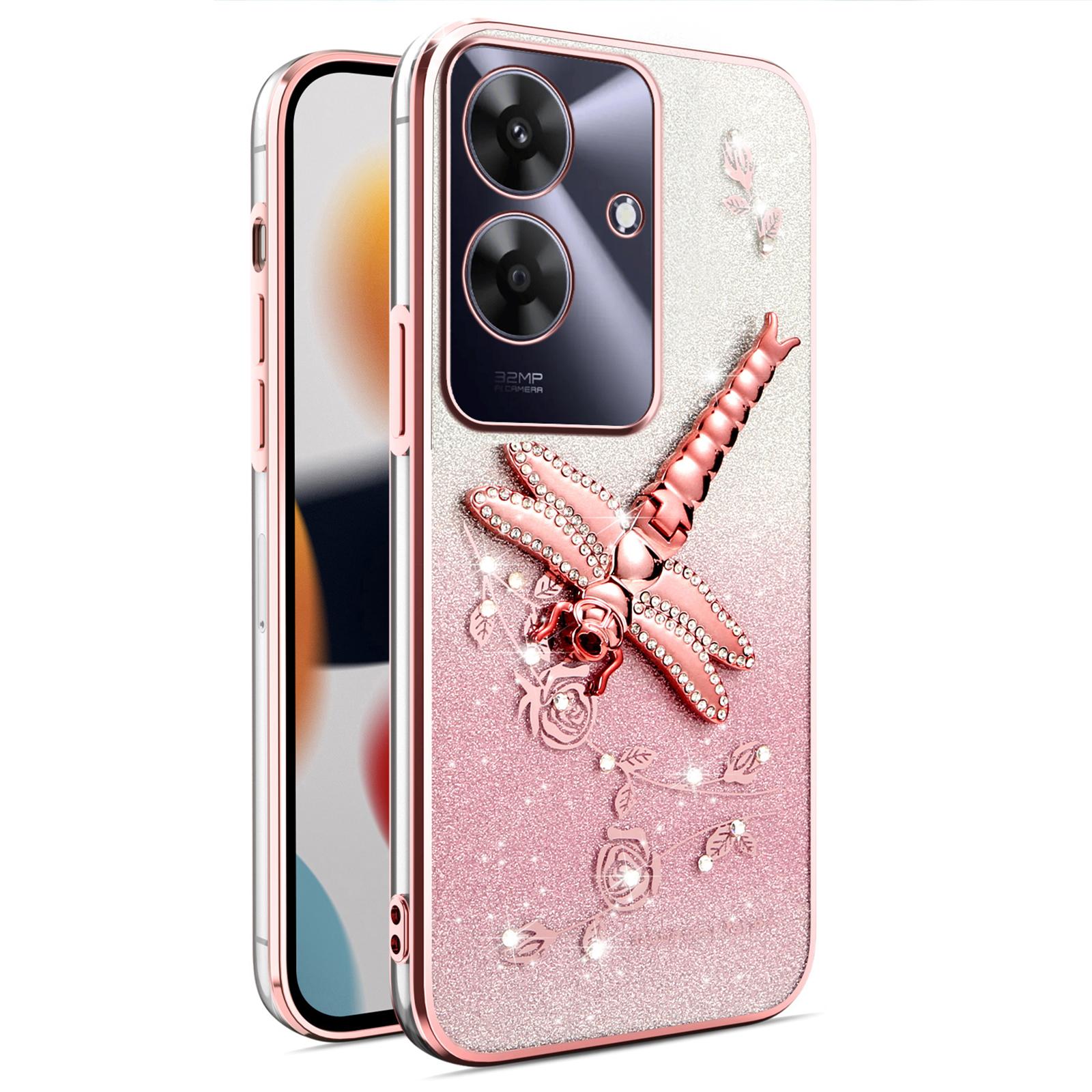KADEM For Realme C61 (India) 4G Case Dragonfly Kickstand TPU Flowers Glitter Phone Cover A
KADEM For Realme C61 (India) 4G Case Dragonfly Kickstand TPU Flowers Glitter Phone Cover A