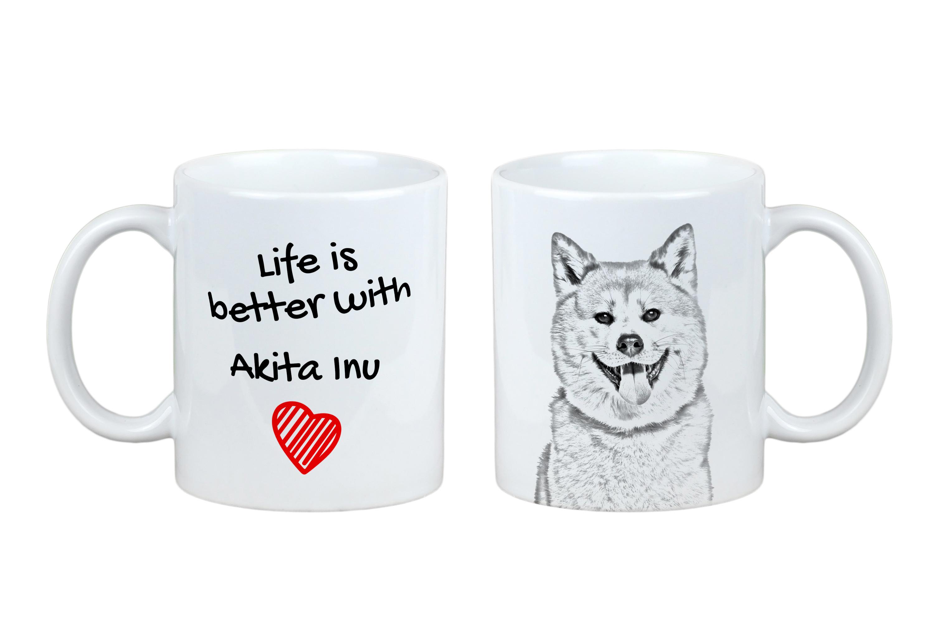 Akita, Akita Inu - cup with a dog, cup with a photo, personalized gift from the Art-Dog brand білий
Akita, Akita Inu - cup with a dog, cup with a photo, personalized gift from the Art-Dog brand білий