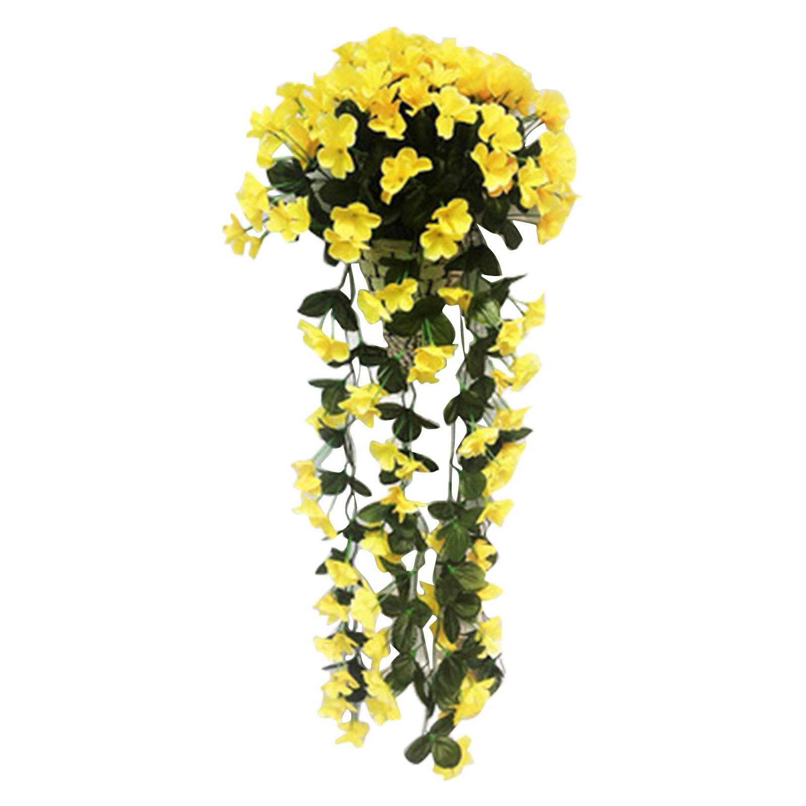 Artificial Violet Flower Vine 78CM Long Hanging Faux Floral Garland with Detailed Leaves and Blossoms for Indoor Outdoor Decoration One Size жовтий
Artificial Violet Flower Vine 78CM Long Hanging Faux Floral Garland with Detailed Leaves and Blossoms for Indoor Outdoor Decoration One Size жовтий
