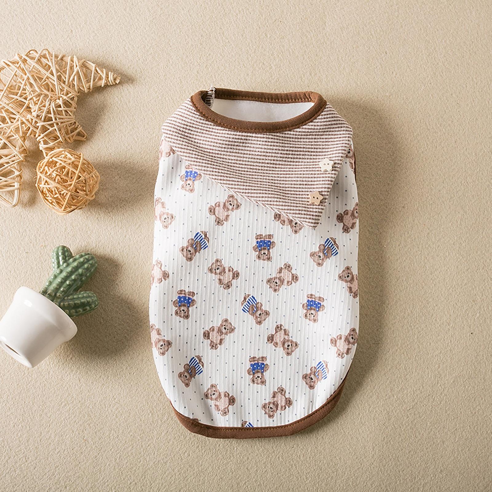 Cute Pet Apparel Bear Pattern Cartoon Dog Clothes All Sleeveless Puppy Pullover Soft Skin-Friendly (M (5.5-7.7)) XS
Cute Pet Apparel Bear Pattern Cartoon Dog Clothes All Sleeveless Puppy Pullover Soft Skin-Friendly (M (5.5-7.7)) XS