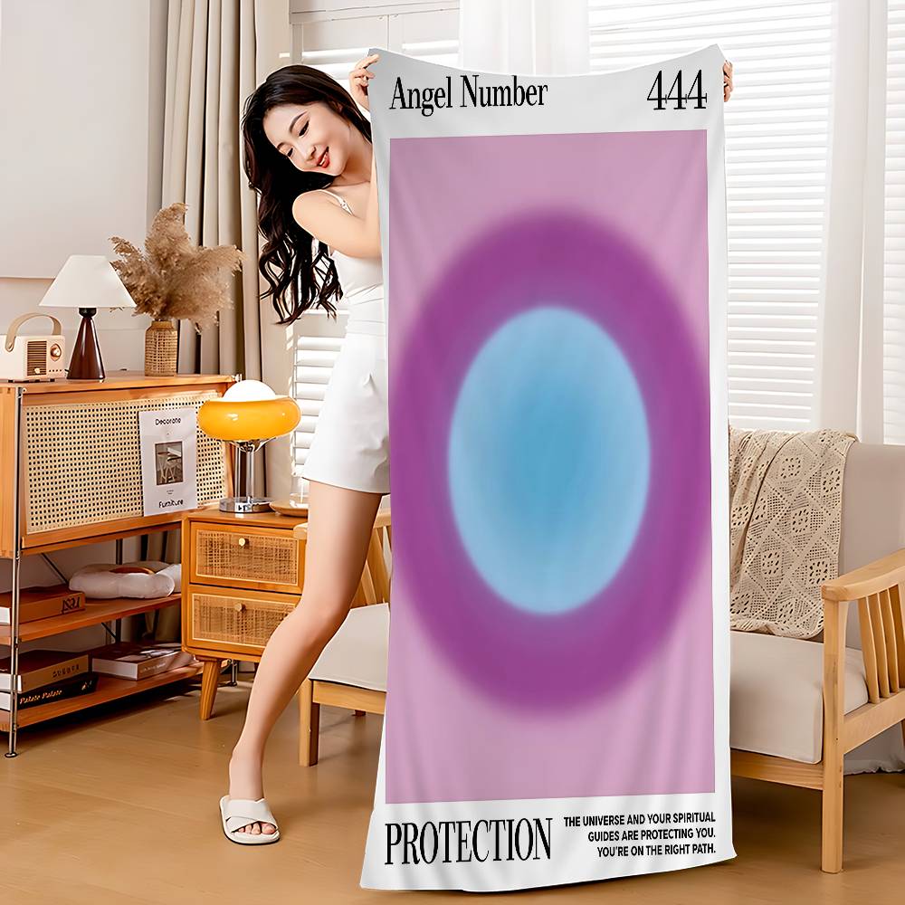 Modern Angel Numbers Aura Art Microfiber Blanket Quick Drying Beach Towels Oversized Printing Super Absorbent Pool Towel W30*H60(CM)
Modern Angel Numbers Aura Art Microfiber Blanket Quick Drying Beach Towels Oversized Printing Super Absorbent Pool Towel W30*H60(CM)
