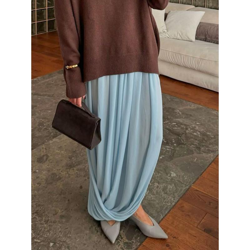New Long Skirt With A Stylish Design Elegant And Fashionable With A Nice Drape Suitable For Commuting L синій
New Long Skirt With A Stylish Design Elegant And Fashionable With A Nice Drape Suitable For Commuting L синій