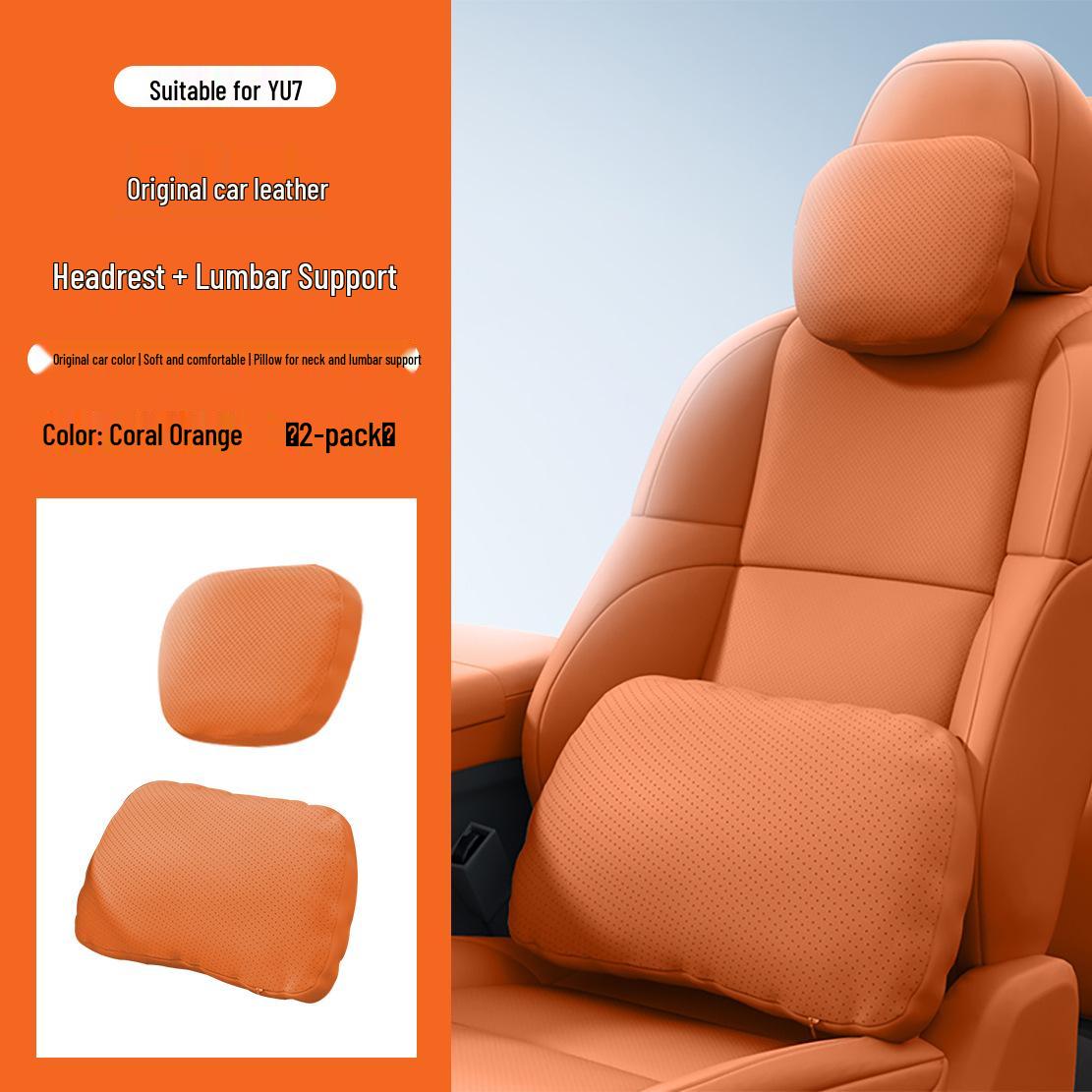 Compatible with Xiaomi YU7 Headrest & Lumbar Leather Neck Pillow, Official Cotton Cushion for Car Interiors.
Compatible with Xiaomi YU7 Headrest & Lumbar Leather Neck Pillow, Official Cotton Cushion for Car Interiors.