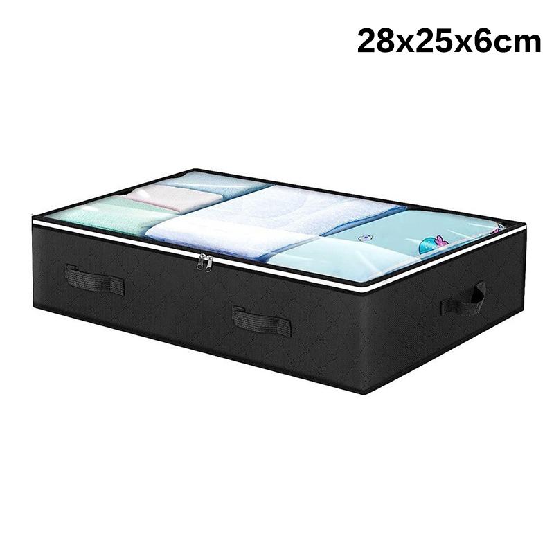Non-Woven Underbed Quilt Storage Bag Organizer Wardrobe Clothes Dust Moisture-Proof Finishing Bag Foldable Storage Box 100X50X18 one size чорний
Non-Woven Underbed Quilt Storage Bag Organizer Wardrobe Clothes Dust Moisture-Proof Finishing Bag Foldable Storage Box 100X50X18 one size чорний