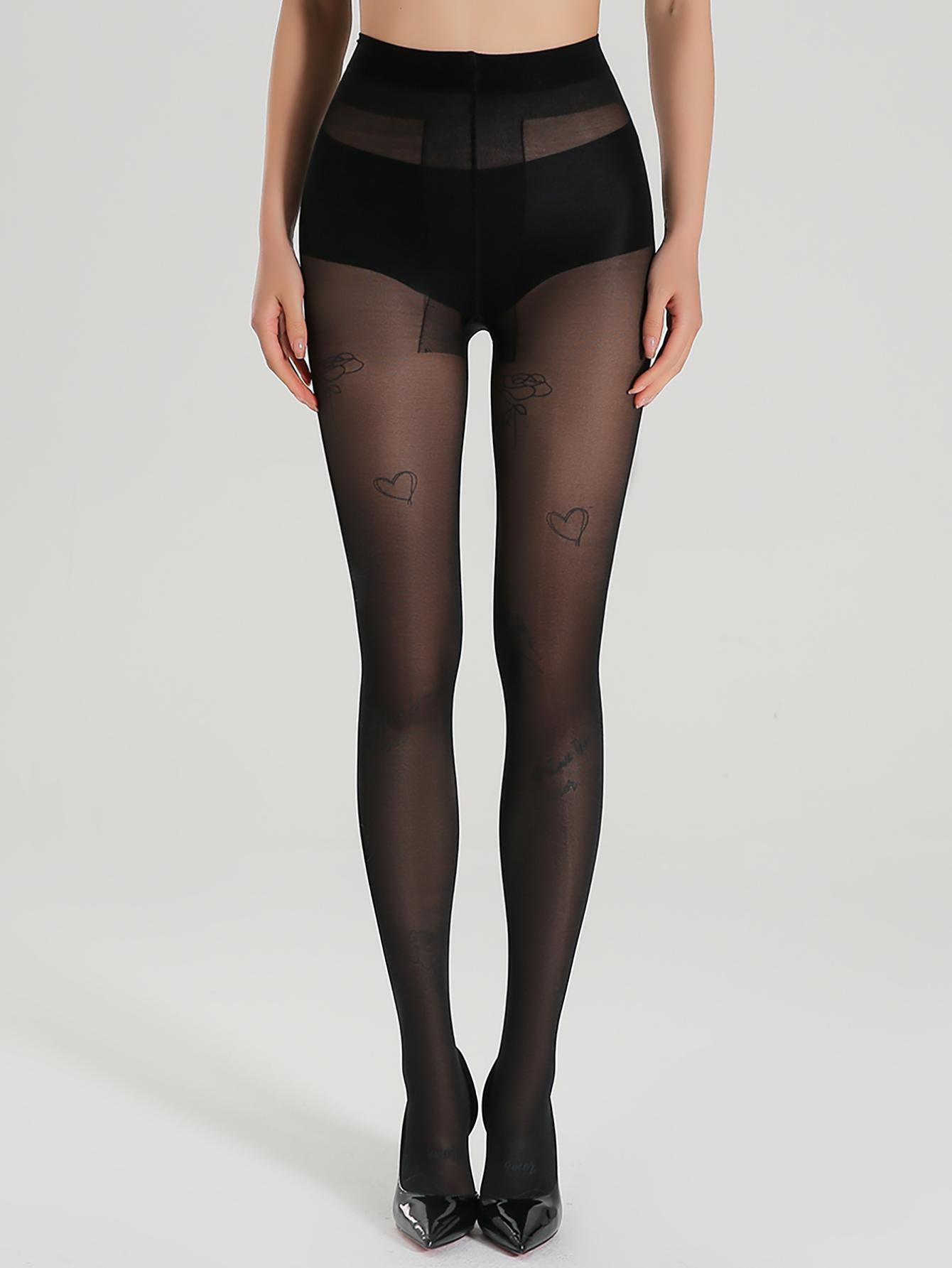 A Dress For Women Sexy Fashion Black Love Rose Stockings Flower Jacquard Leggings, High Stretch Pantyhose L-XXL
A Dress For Women Sexy Fashion Black Love Rose Stockings Flower Jacquard Leggings, High Stretch Pantyhose L-XXL
