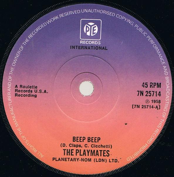 7inch Record PLAYMATES Beep Beep 7N25714 Pye Internation 1976 UK Pop Used
7inch Record PLAYMATES Beep Beep 7N25714 Pye Internation 1976 UK Pop Used