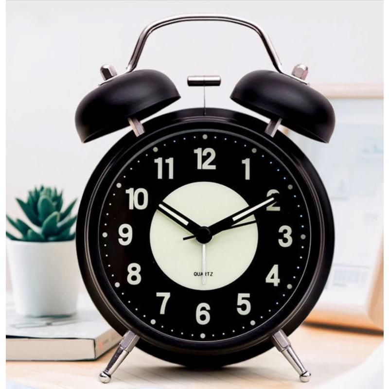 Бесшумный нетикающий аналоговый кварцевый 4-дюймовый громкий будильник с двойным звонком на батарейках и подсветкой для спальни
Бесшумный нетикающий аналоговый кварцевый 4-дюймовый громкий будильник с двойным звонком на батарейках и подсветкой для спальни